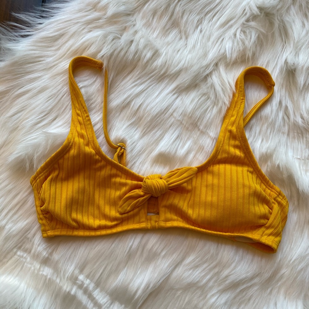 Xhilaration Yellow Bikini Swim Top - NWOT
